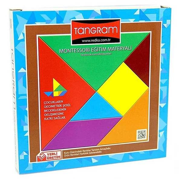 Redka Renkli Tangram 7 li Montessori Eğitim Materyali