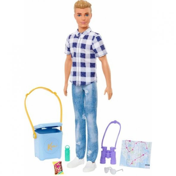 Barbie Ken Kampa Gidiyor HHR66 Lisanslı Ürün