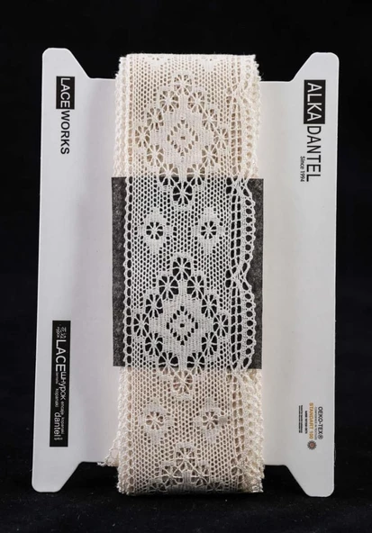 ALKA DANTEL PAMUK KOPANAKİ 10 METRE 930 MERSERİZE BEYAZ