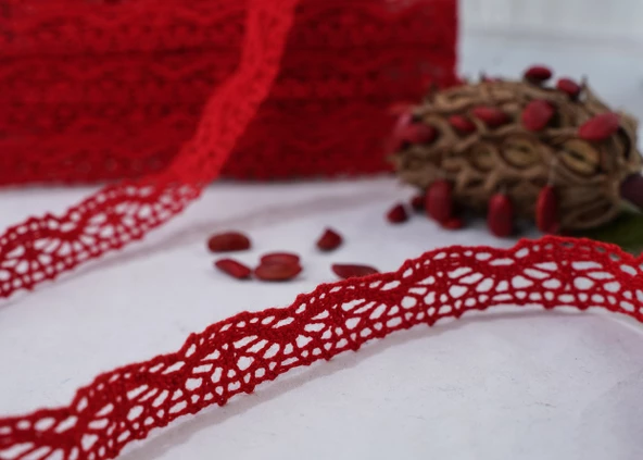 ALKA DANTEL PAMUK KOPANAKİ 10 METRE 324 PAMUK BORDO