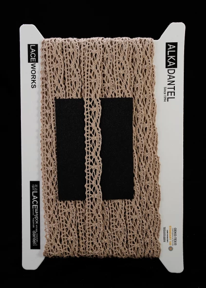 ALKA DANTEL PAMUK KOPANAKİ 10 METRE 324 PAMUK SÜTLÜ KAHVE