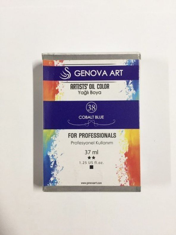 Cenova Art Profesyonel Yağlı Boya 38 Cobalt Blue 37ml - Resim 2