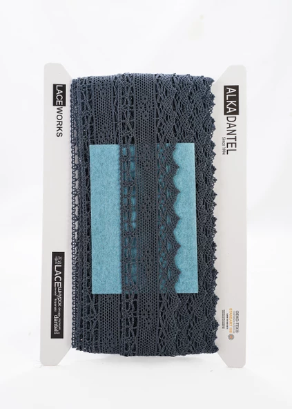 ALKA DANTEL MERSERİZE KOPANAKİ 10 METRE 704 MERSERİZE DARK GREY