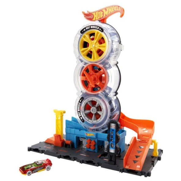 Hot Wheels Super Twist Tire Shop HDP02 Lisanslı Ürün - 3