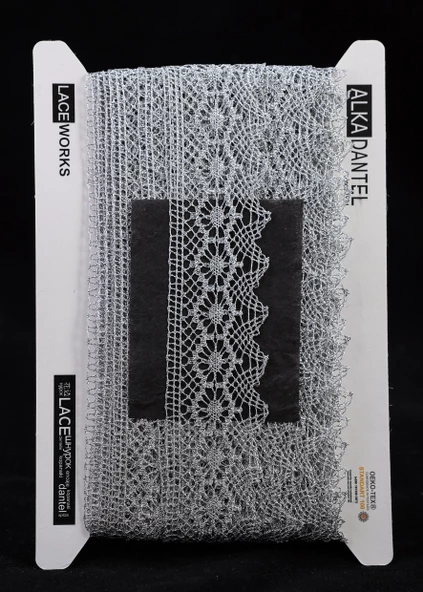 ALKA DANTEL METALİK KOPANAKİ 10 MT 750 METALİK GÜMÜŞ