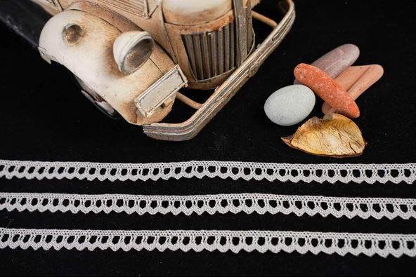 ALKA DANTEL MERSERİZE KOPANAKİ 10 METRE 636 PAMUK GRİ - 2