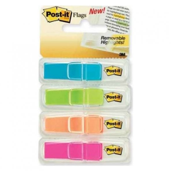 POST-IT İŞARET BANDI 4 RENK+35 BEYAZ DİSP.683-4ABX