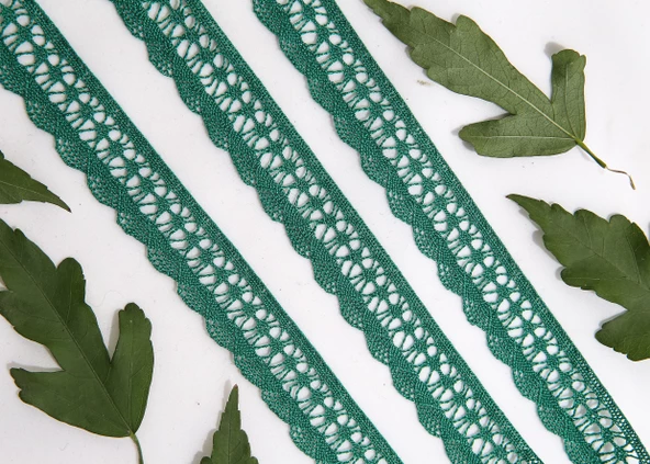 ALKA DANTEL MERSERİZE KOPANAKİ 10 METRE 802 MERSERİZE GREEN - 2