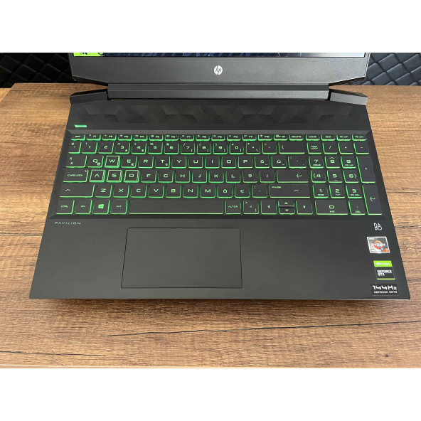 HP Pavilion Gaming 15-EC1017NT 24D50EA İKİNCİ EL GARANTİLİ AMD Ryzen 7 4800H 16GB 512GB SSD GTX1650Ti 15.6" FHD - Resim 3