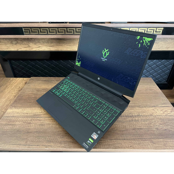 HP Pavilion Gaming 15-EC1017NT 24D50EA İKİNCİ EL GARANTİLİ AMD Ryzen 7 4800H 16GB 512GB SSD GTX1650Ti 15.6" FHD - Resim 9