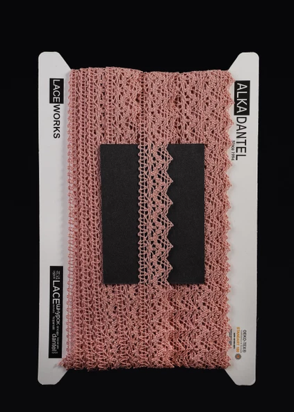ALKA DANTEL MERSERİZE KOPANAKİ 10 METRE 8752 MERSERİZE OLD PİNK - Resim 2