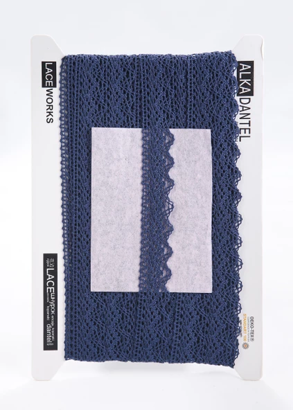 ALKA DANTEL MERSERİZE KOPANAKİ 10 METRE 8752 MERSERİZE NAVY - 2