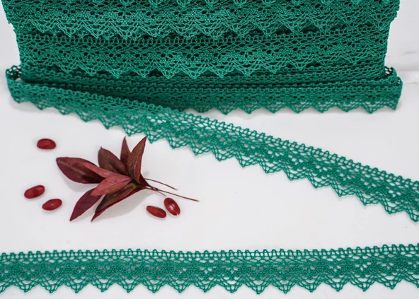 ALKA DANTEL MERSERİZE KOPANAKİ 10 METRE 8752 MERSERİZE GREEN