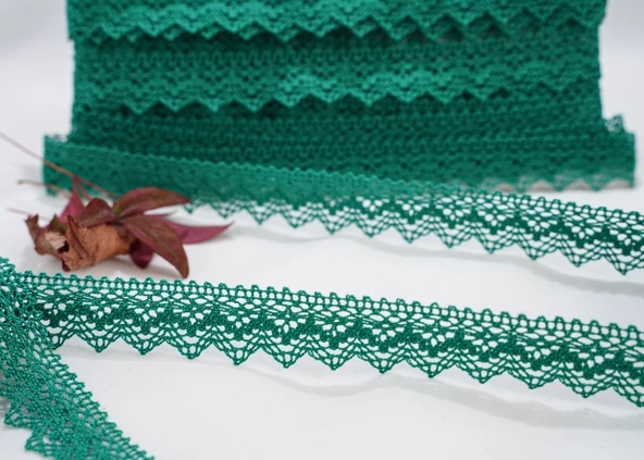 ALKA DANTEL MERSERİZE KOPANAKİ 10 METRE 8752 MERSERİZE GREEN - 3