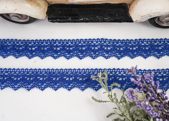 ALKA DANTEL MERSERİZE KOPANAKİ 10 METRE 8752 MERSERİZE ROYAL BLUE