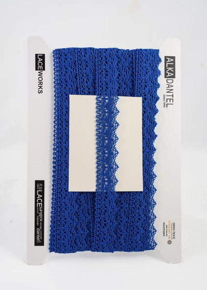 ALKA DANTEL MERSERİZE KOPANAKİ 10 METRE 8752 MERSERİZE ROYAL BLUE - 2