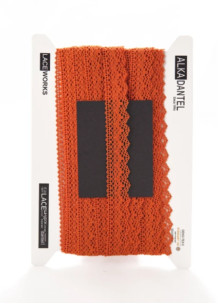 ALKA DANTEL MERSERİZE KOPANAKİ 10 METRE 8752 MERSERİZE ORANGE - 2