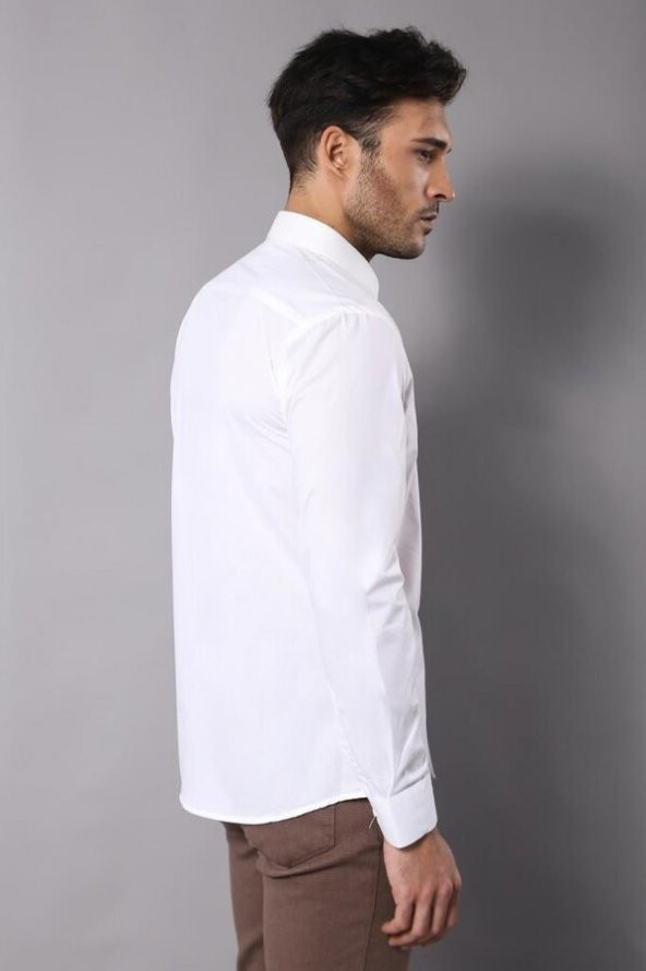 Modelli Slimfit Krem Gömlek - 6