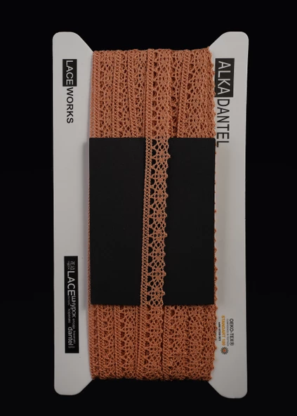 ALKA DANTEL MERSERİZE KOPANAKİ 10 METRE 407 MERSERİZE CAMEL