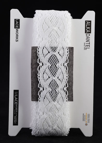 ALKA DANTEL MERSERİZE KOPANAKİ 10 METRE 3700 MERSERİZE WHİTE