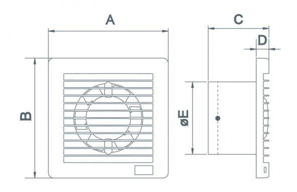 Elicent E-Style 100 Aksiyal Ultra İnce Fan - 3