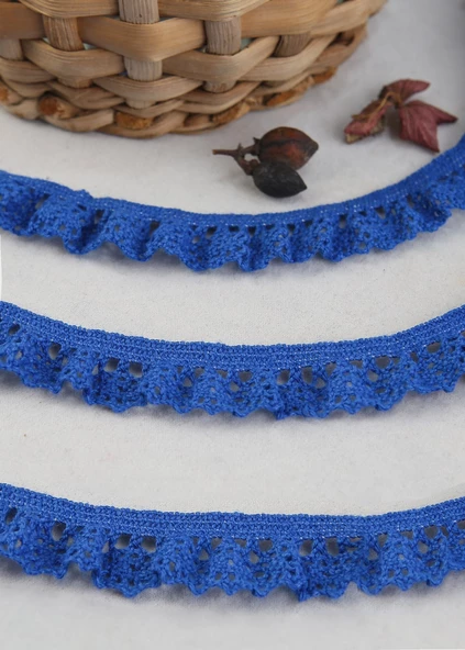 ALKA DANTEL PAMUK KOPANAKİ 10 METRE 400 LASTİKLİ ROYAL BLUE - 2