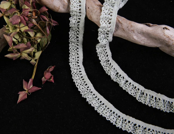 ALKA DANTEL PAMUK KOPANAKİ 10 METRE 400 LASTİKLİ MİNT YEŞİLİ - 2