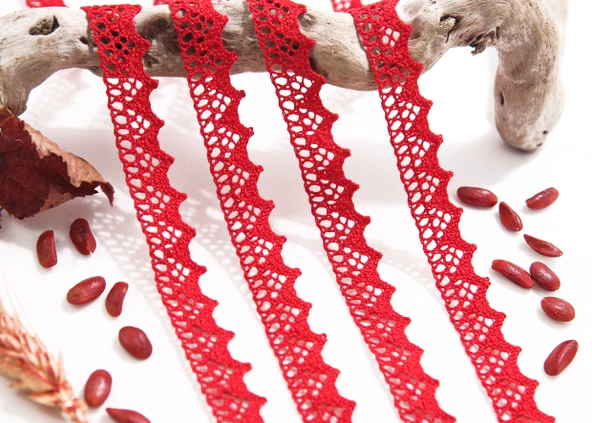ALKA DANTEL MERSERİZE KOPANAKİ 10 METRE 901 MERSERİZE RED - 2