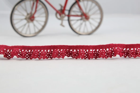 ALKA DANTEL PAMUK KOPANAKİ 10 METRE 400 LASTİKLİ PAMUK BORDO - Resim 3