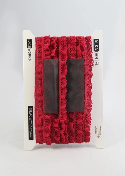 ALKA DANTEL PAMUK KOPANAKİ 10 METRE 400 LASTİKLİ PAMUK BORDO ürün görseli