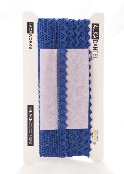 ALKA DANTEL MERSERİZE KOPANAKİ 10 METRE 901 MERSERİZE ROYAL BLUE