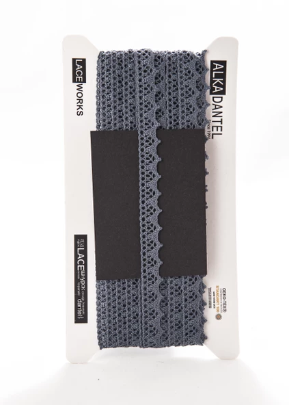 ALKA DANTEL MERSERİZE KOPANAKİ 10 METRE 901 MERSERİZE İNDİGO - 2