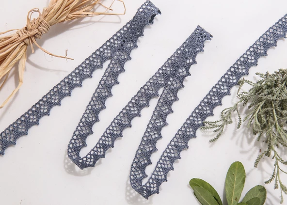 ALKA DANTEL MERSERİZE KOPANAKİ 10 METRE 901 MERSERİZE İNDİGO