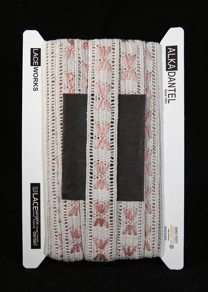 ALKA DANTEL MERSERİZE KOPANAKİ 10 METRE 4050 MERSERİZE OLD PİNK