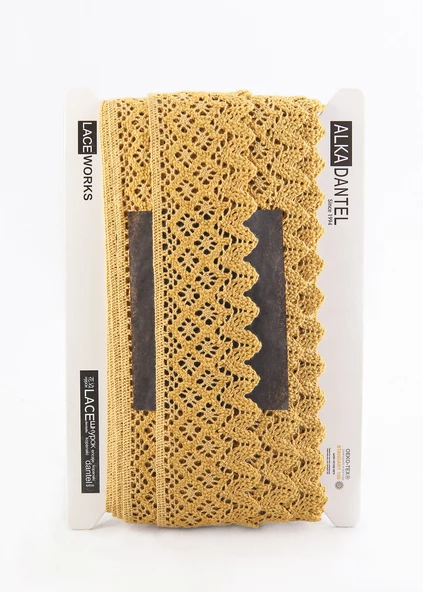 ALKA DANTEL PAMUK KOPANAKİ 10 METRE 404K PAMUK HARDAL