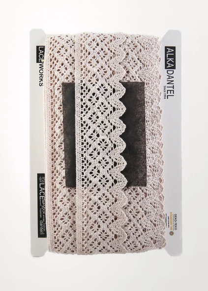 ALKA DANTEL PAMUK KOPANAKİ 10 METRE 404K PAMUK GRİ