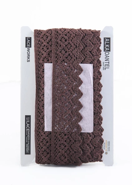 ALKA DANTEL PAMUK KOPANAKİ 10 METRE 404K PAMUK KAHVE - 2