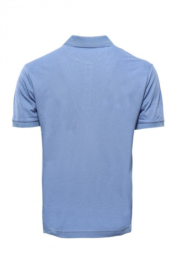 Polo Yaka Oxford Açık Mavi T-shirt  Wessi - 2