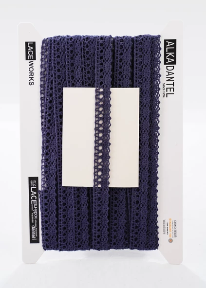 ALKA DANTEL PAMUK KOPANAKİ 10 METRE 405 PAMUK LACİVERT