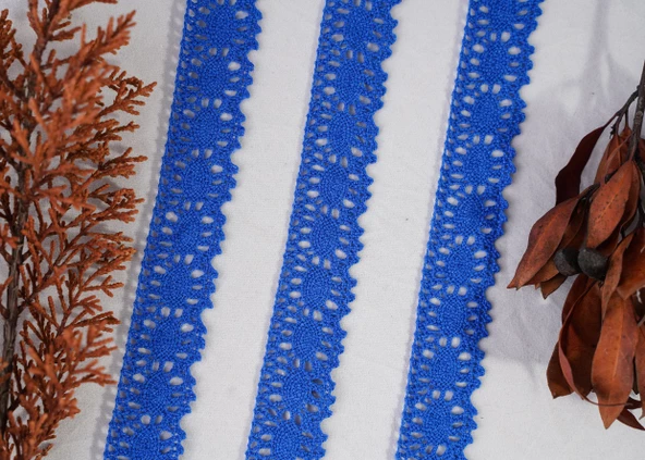 ALKA DANTEL PAMUK KOPANAKİ 10 METRE 583 PAMUK ROYAL BLUE