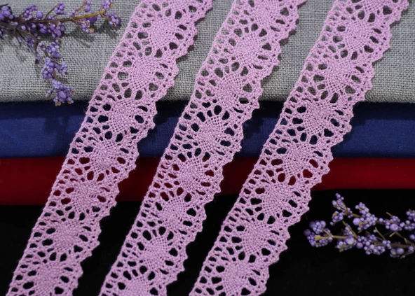 ALKA DANTEL PAMUK KOPANAKİ 10 METRE 583 PAMUK LAVANTA - 2