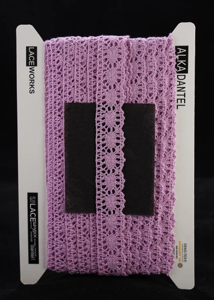 ALKA DANTEL PAMUK KOPANAKİ 10 METRE 583 PAMUK LAVANTA