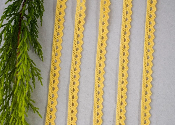 ALKA DANTEL PAMUK KOPANAKİ 10 METRE 636 PAMUK SARI