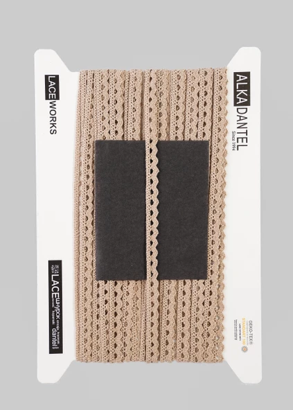 ALKA DANTEL PAMUK KOPANAKİ 10 METRE 636 PAMUK SÜTLÜ KAHVE