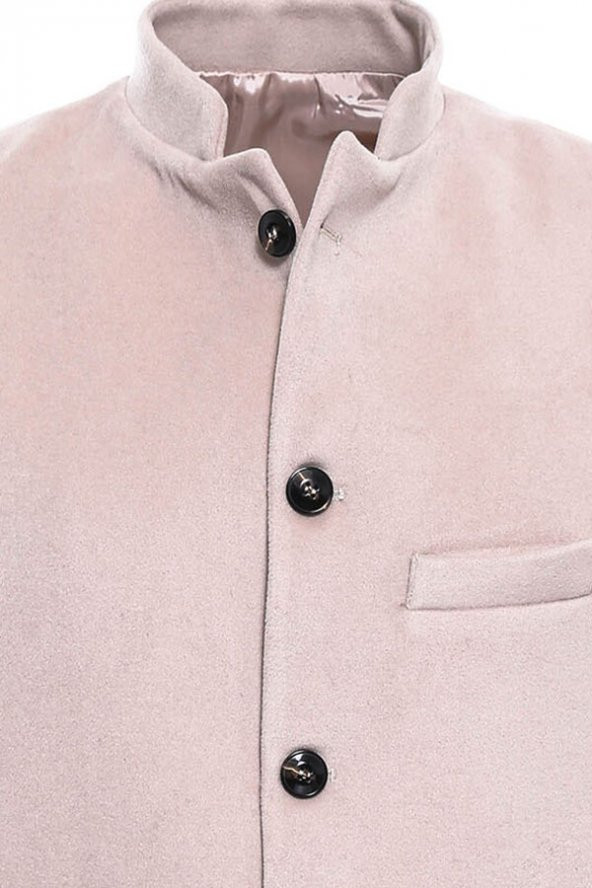 Kahverengi Kaşe Hakim Yaka Yelek - 2