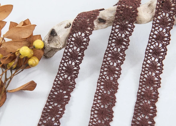 ALKA DANTEL PAMUK KOPANAKİ 10 METRE 583 PAMUK KAHVE