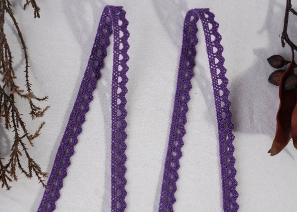 ALKA DANTEL PAMUK KOPANAKİ 10 METRE 636 PAMUK VİOLET - 2