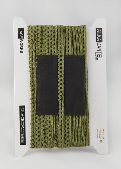 ALKA DANTEL PAMUK KOPANAKİ 10 METRE 636 PAMUK HAKİ - Resim 2