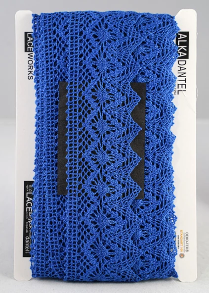 ALKA DANTEL PAMUK KOPANAKİ 10 MT 750 PAMUK ROYAL BLUE - 2