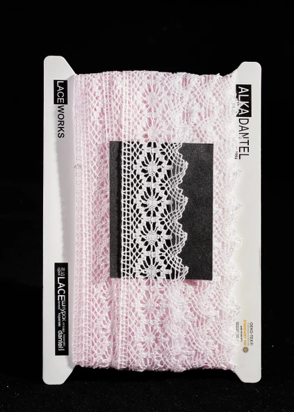ALKA DANTEL PAMUK KOPANAKİ 10 MT 750 PAMUK AÇIK PEMBE